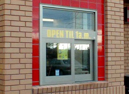 Drive-thru window by Door Services Corporation
