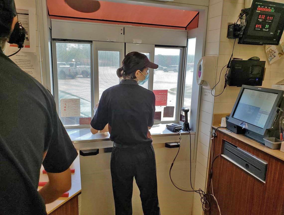 Drive-thru window by Door Services Corporation