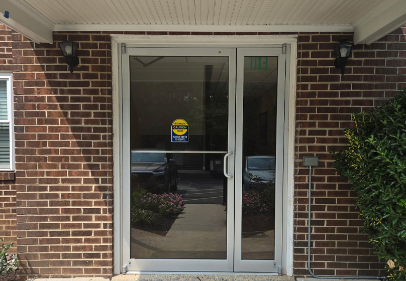 Manual Door glass